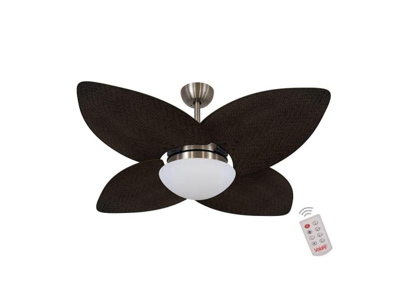 Ventilador De Teto Bronze 4 Pás Palmae Tabaco 127V