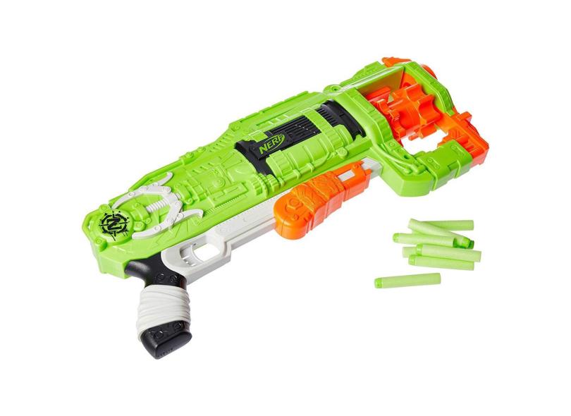 Lança Dardo Nerf Zombie Ripchain Verde/Laranja Hasbro com o Melhor