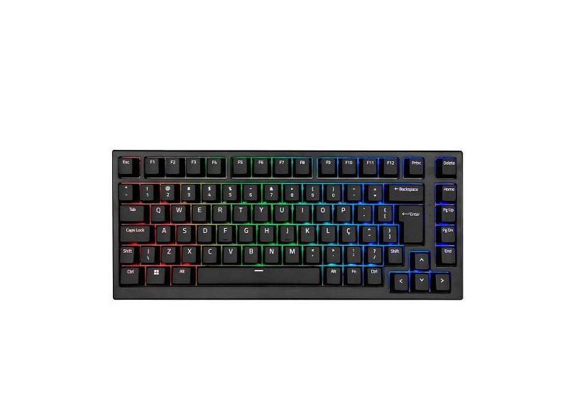 Teclado Mecânico Akko Mg75 Abnt2 Preto Switch Silver V3 Pro