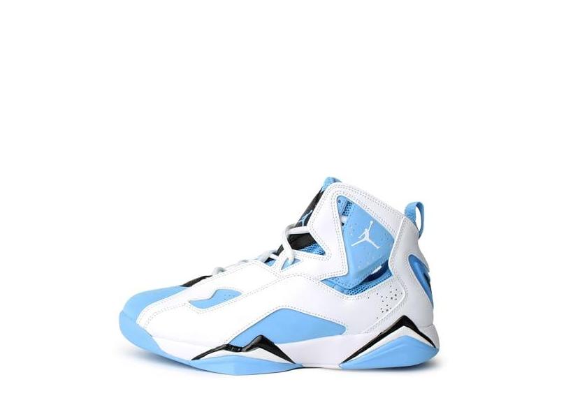 Jordan Tênis masculino True Flight Branco/University Blue-Black (342964 140), Branco/University Blue-Black, 39
