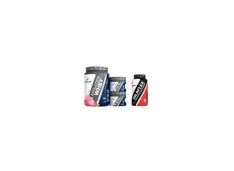 Kit Evolution Whey Creatina Bcaa + Dilaflex Body Action em Promoção é ...