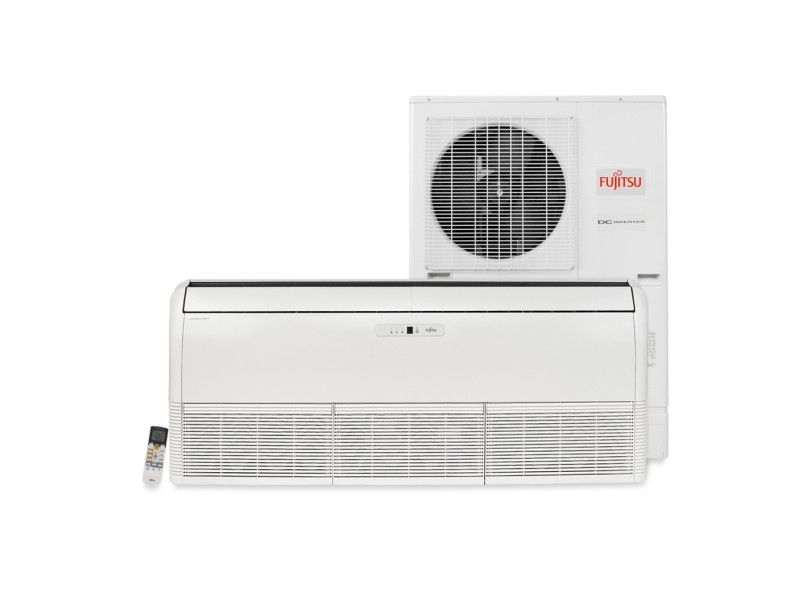 Ar Condicionado Split Piso / Teto Fujitsu 48000 BTUs Inverter Quente/Frio ABBA54LCT / AOBD54LATV