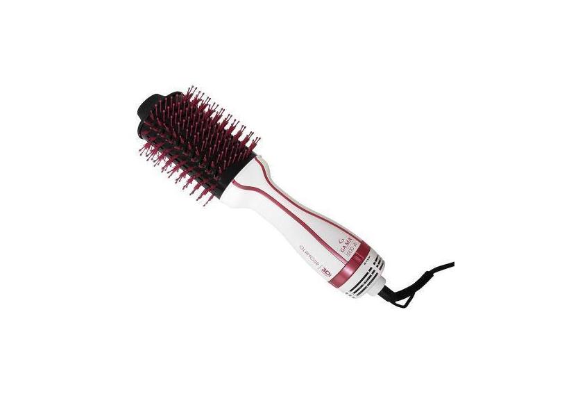 Escova Secadora Gama Glamour Pink Brush 3D 1200W Branco e Rosa 127V HD