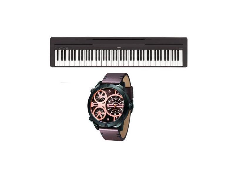 Kit Piano Yamaha P45 P-45 Com Fonte E Relógio Dk11230-4