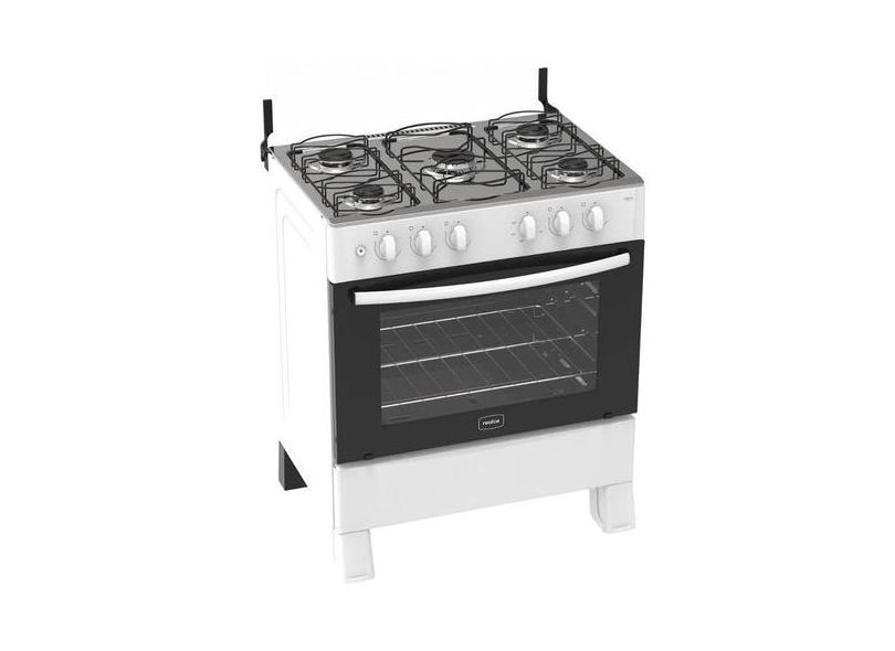 Fogão 5 Bocas Hera Plus Realce a Gás Branco Automático 94L