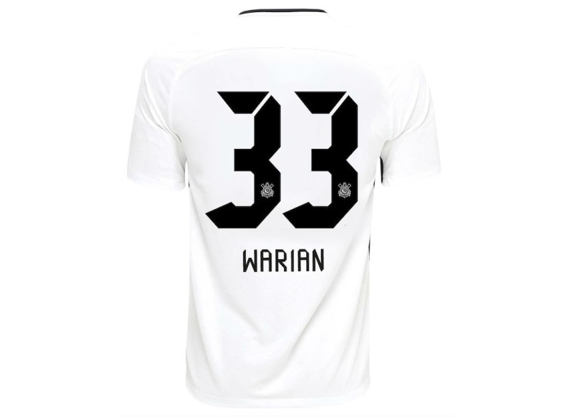 Camisa Torcedor Corinthians I 2017/18 Com Nome e Número Nike
