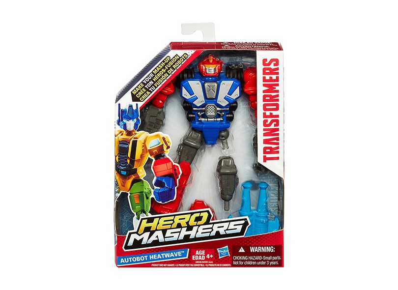 Boneco Transformers Heatwave Hero Mashers A8335/A8846 - Hasbro