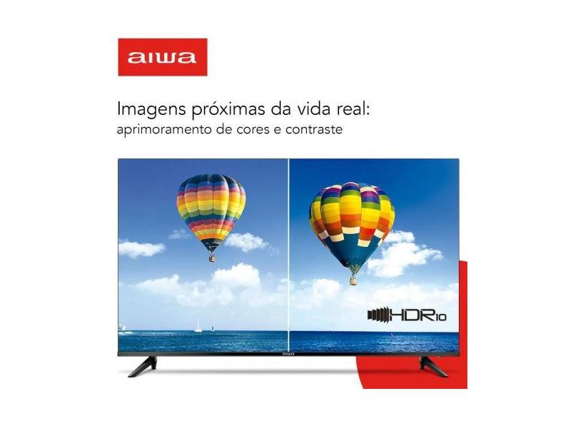 Smart Tv Aiwa 43" Android, Hd, Comando De Voz, Dolby Áudio, Hdr10, Aws