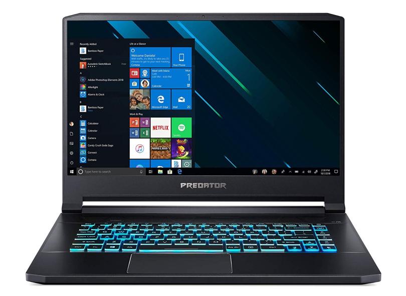 Notebook Acer Predator 500 Intel Core i7 8750H 8ª Geração 16 GB de RAM 512.0 GB 15.6 " Full Windows 10 PT515-51-75L8