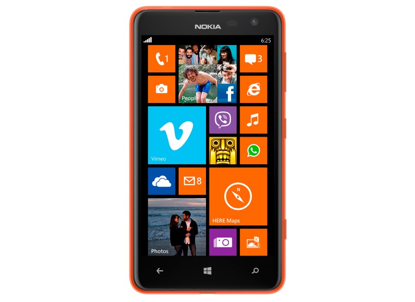 Smartphone Nokia Lumia 625 Câmera 5,0 MP Desbloqueado 8 GB Windows Phone 8 Wi-Fi 4G