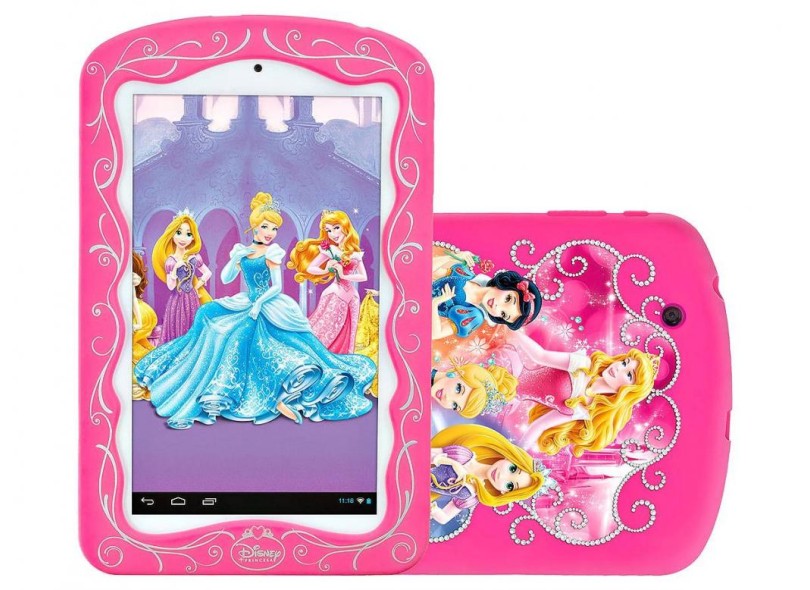 Tablet Tectoy Princesas 8 GB LCD 7" Android 4.2 (Jelly Bean Plus) 2 MP Princesas TT5300i