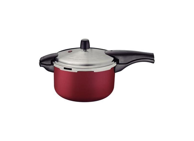 Panela de Pressão Tramontina Vancouver Effrect 6 Litros 24 cm Vermelho em Alumínio Starflon Max