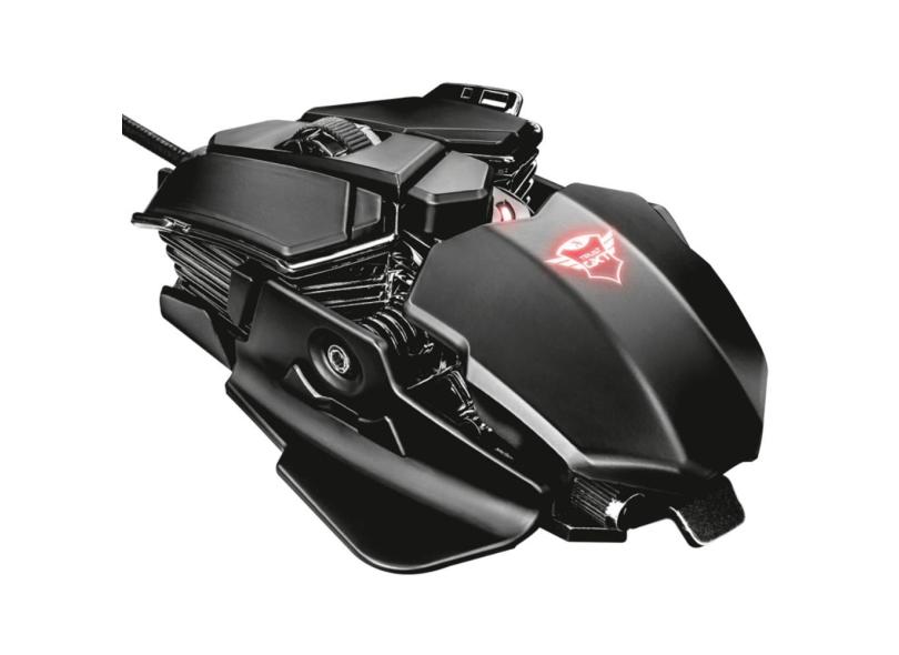 Mouse Gamer Trust GXT 138 X-Ray - LED RGB - 4000dpi - 10 Botões - 22089