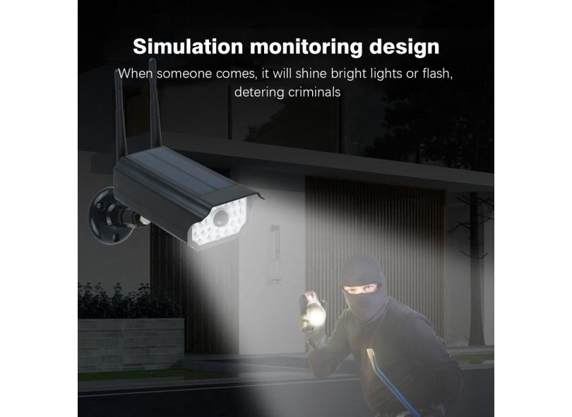 Manequim Solar Camera High Powered Simula??O cctv Falso Camera piscando Led com o Melhor Preço é