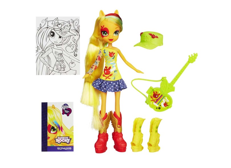 Boneca My Little Pony Equestria Girls Rainbow Rocks Apple Jack Mattel