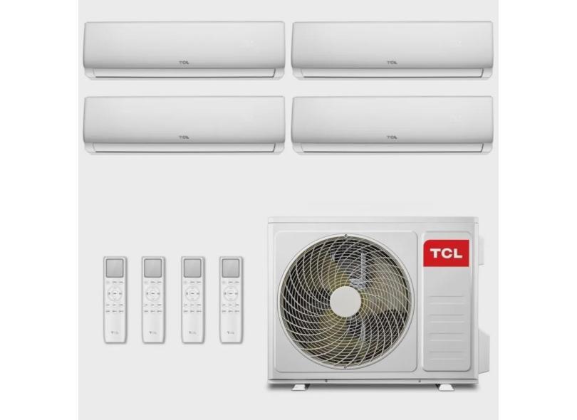 Ar-Condicionado Multi Split Inverter tcl 36.000 (2x Evap hw 9.000 + 1x Evap hw 12.000 + 1x Evap hw 18.000) Quente/Frio 220V