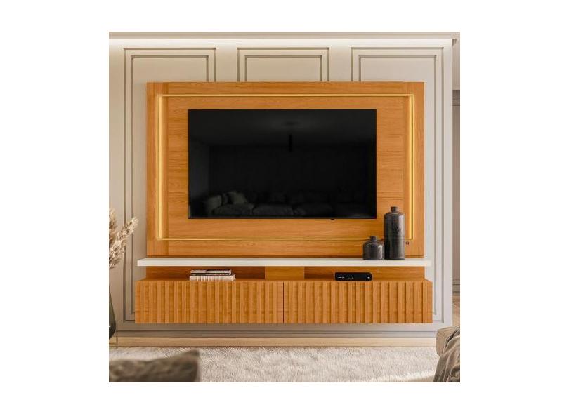 Home Theater Gaia para TV de até 75 polegadas - Cinamomo Off White - M
