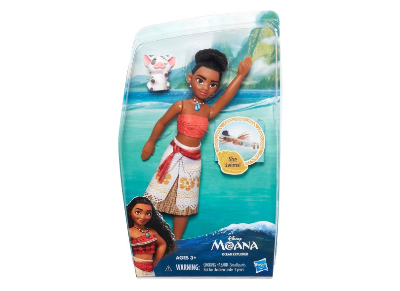 Boneca Princesas Disney Moana Exploradora Do Oceano Hasbro