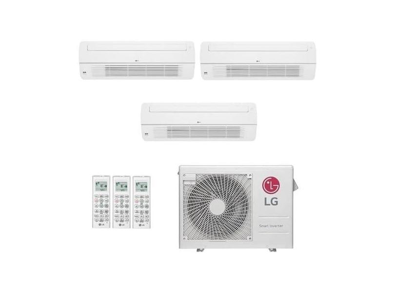 Ar-Condicionado Multi Split Inverter LG 24.000 (3x Evap Cassete 1 Via 12.000) Quente/Frio 220V