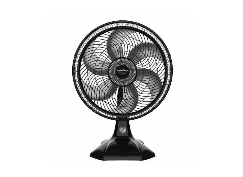 Ventilador de Mesa 40cm 6 Pás Maxx Force Britânia BVT400 Preto com Pra