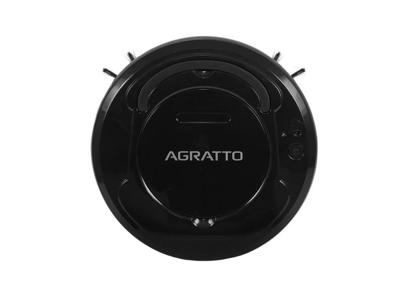 Aspirador De Pó Robô Praticci Agratto 3 Em 1 Super Slim Passa Pano Bivolt AAR01I-04 Preto