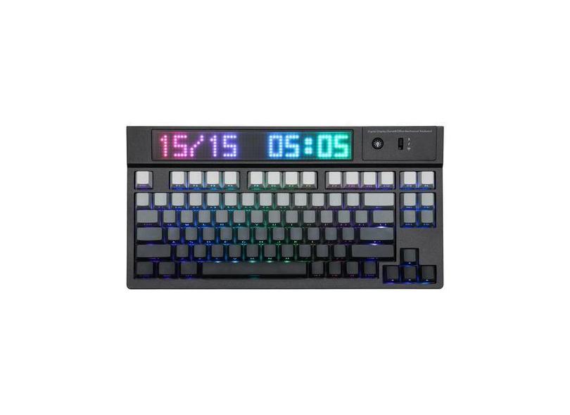 Teclado para jogos sem fio EPOMAKER DynaTab 75X com LED RGB