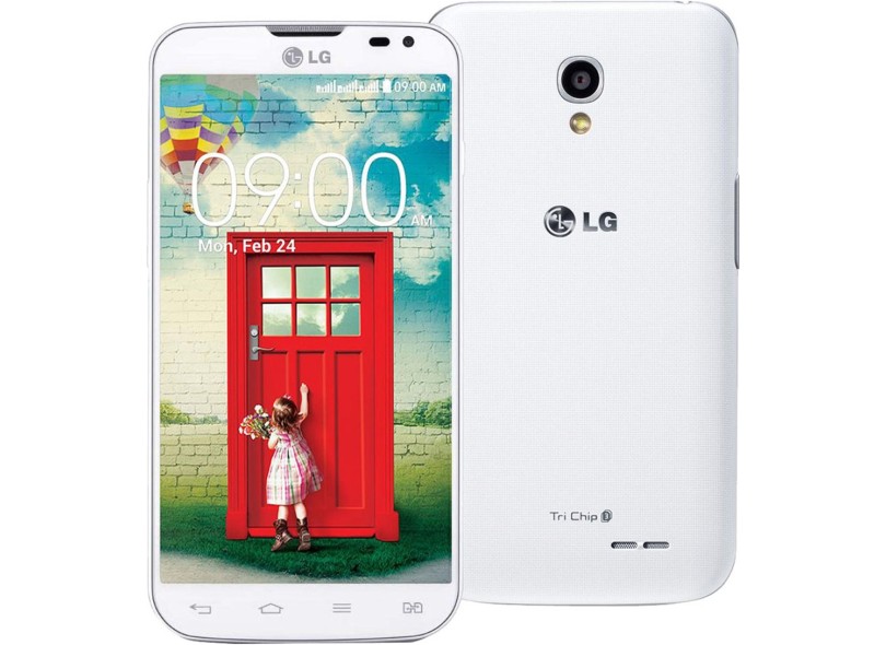 Smartphone LG L70 D340 Câmera 8,0 MP 3 Chips 4GB Android 4.4 (Kit Kat) Wi-Fi 3G