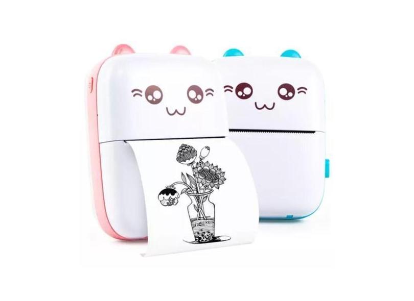 Mini Impressora de Bolso Gatinho Criança - King