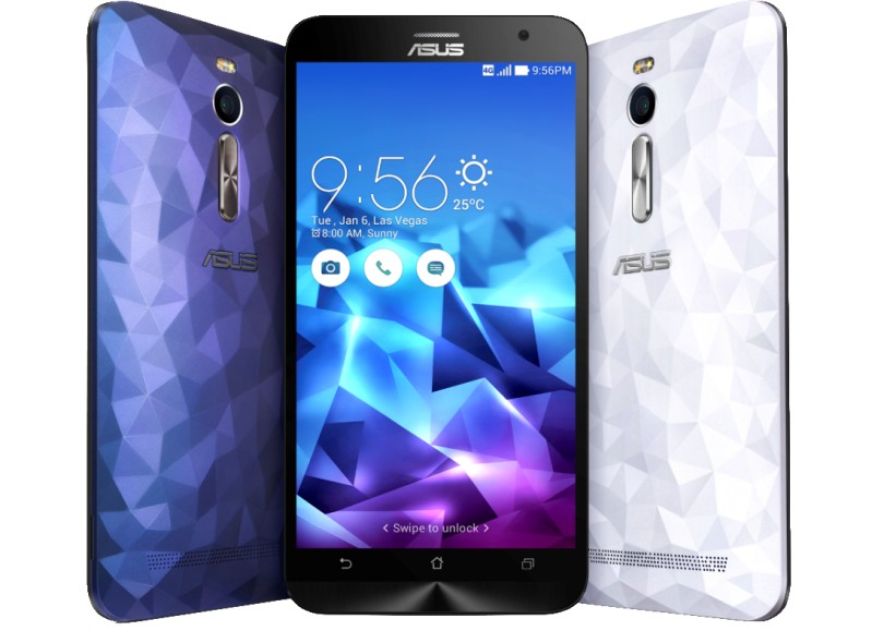 Smartphone Asus ZenFone 2 Deluxe ZE551ML 13,0 MP 2 Chips 128GB Android 5.0 (Lollipop) 3G 4G Wi-Fi