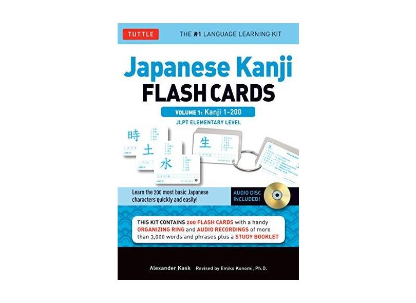 Japanese Kanji Flash Cards Kit: 1 - Alexander Kask - 9784805311745