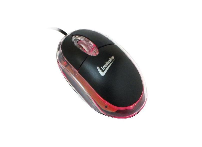 Mouse Óptico Conexão USB 800dpi - Leadership Basic