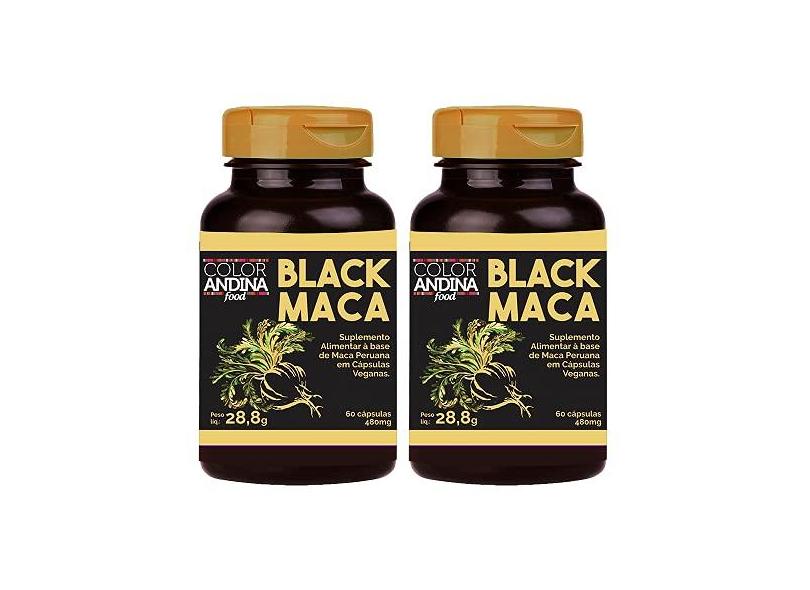 Maca Peruana Black () Maca, Color Andina Food, Veg, 120 caps com o ...