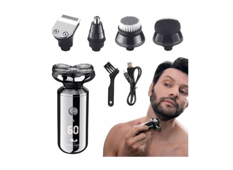 Barbeador Eletrico Relaxmedic Facil e Pratico de Barbear - A.R Varieda