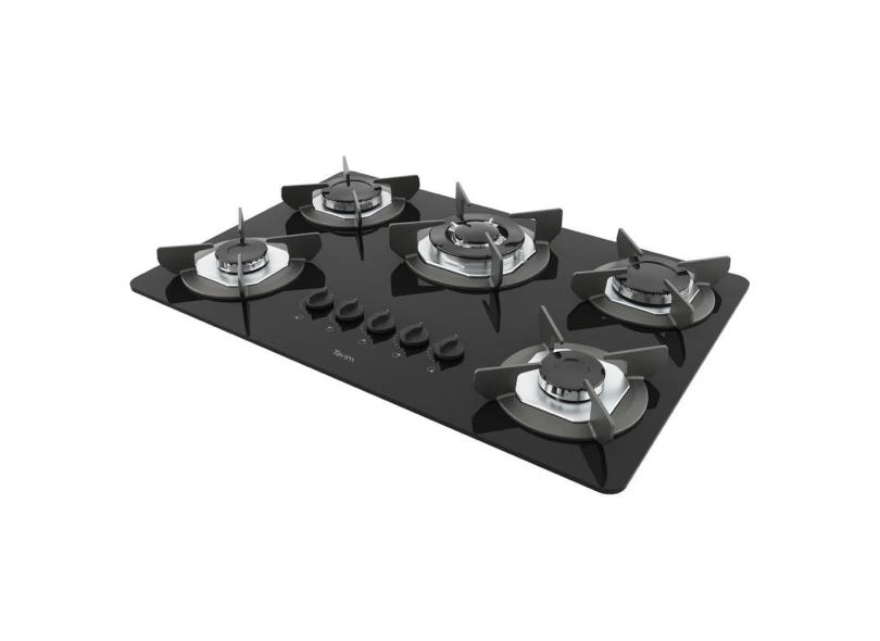 Cooktop Terim Safe Ferro Fundido 5 Bocas Tripla Chama GLP
