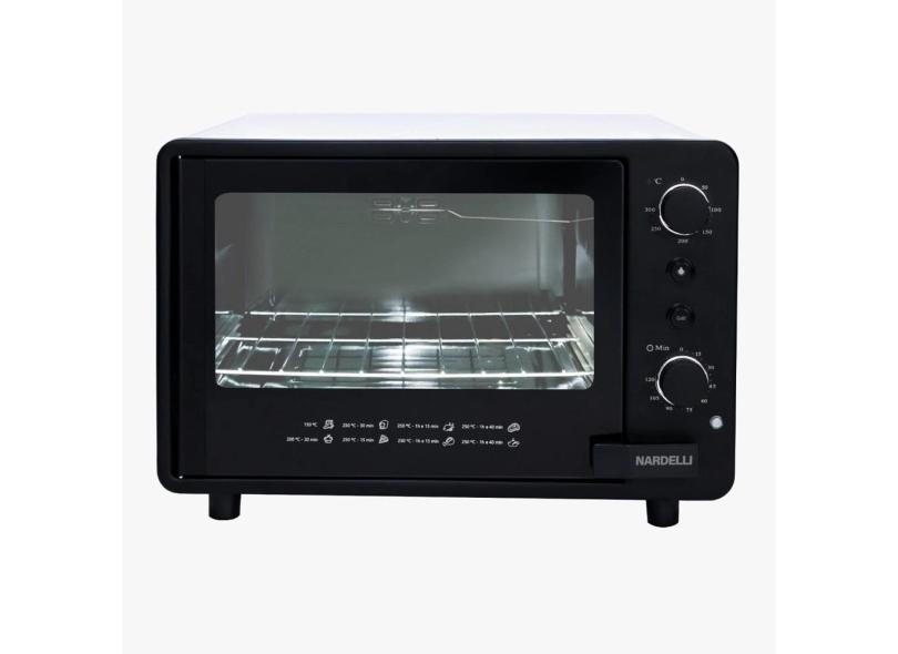 Forno Elétrico 45 Litros Nardelli Calábria Preto/Branco 220V