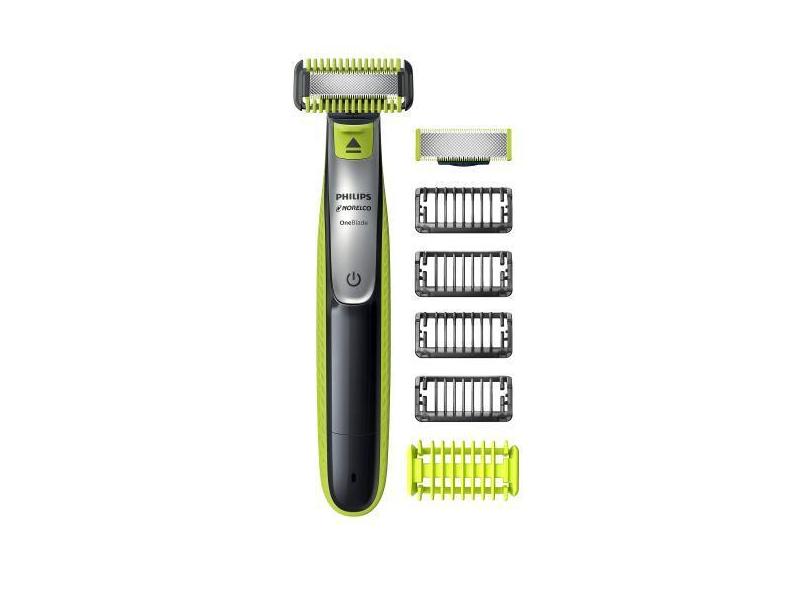 Philips OneBlade Rosto e Corpo, Aparador e Barbeador Elétrico Híbrido,