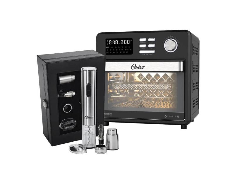 Kit Forno e Fryer 15L e Kit Vinho Oster