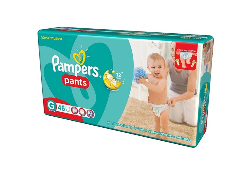 Fralda Pampers Pants G 46 Und