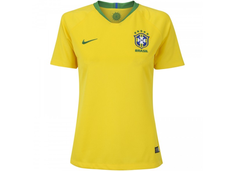 Camisa Torcedor Feminina Brasil I 2018/19 com Nome e Número Nike