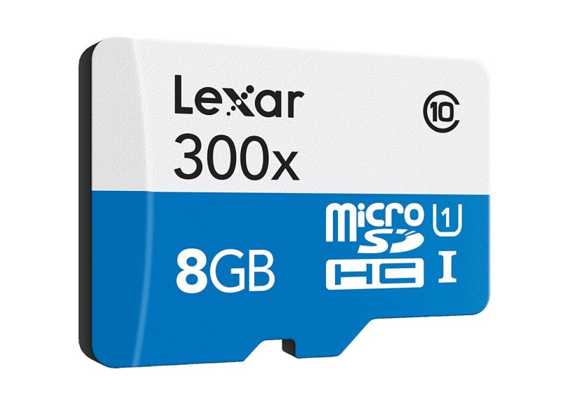 Cartão de Memória Micro SDHC Lexar 8 GB LSDMI8GBBBNL300