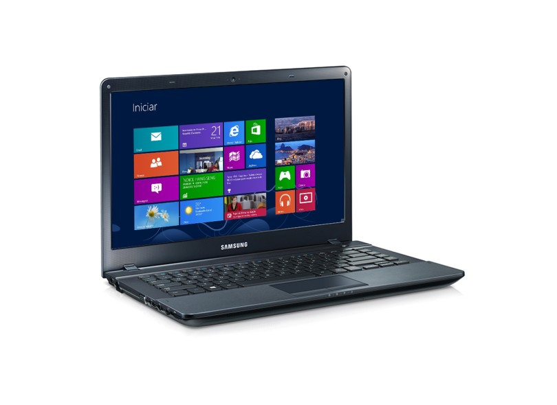Notebook Samsung ATIV Book Intel Core i3 3110M 3ª Geração 4 GB de RAM HD 500 GB LED 14" Windows 8 NP270E4E-KD4