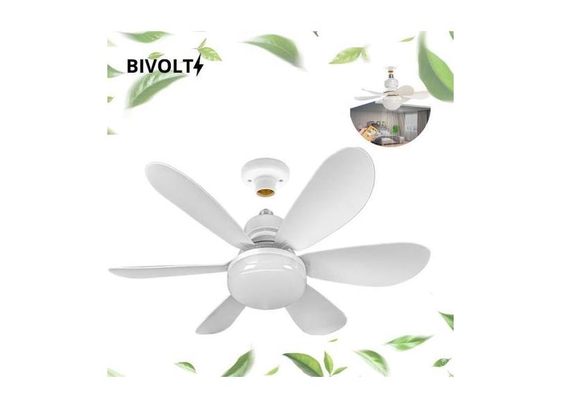 Ventilador De Teto Silencioso Com Luz Led  Ideal Para Dormir Com Confo