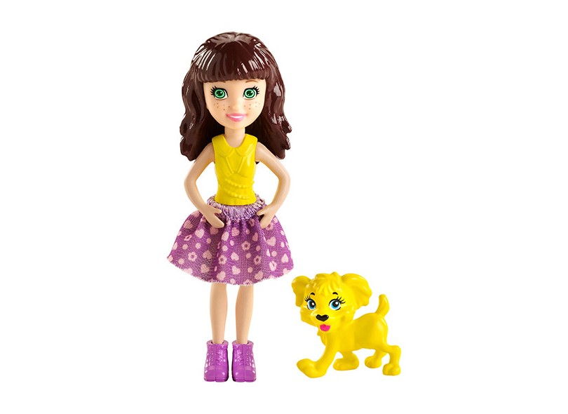 Boneca Polly Lea com Bichinho de Estimação Mattel