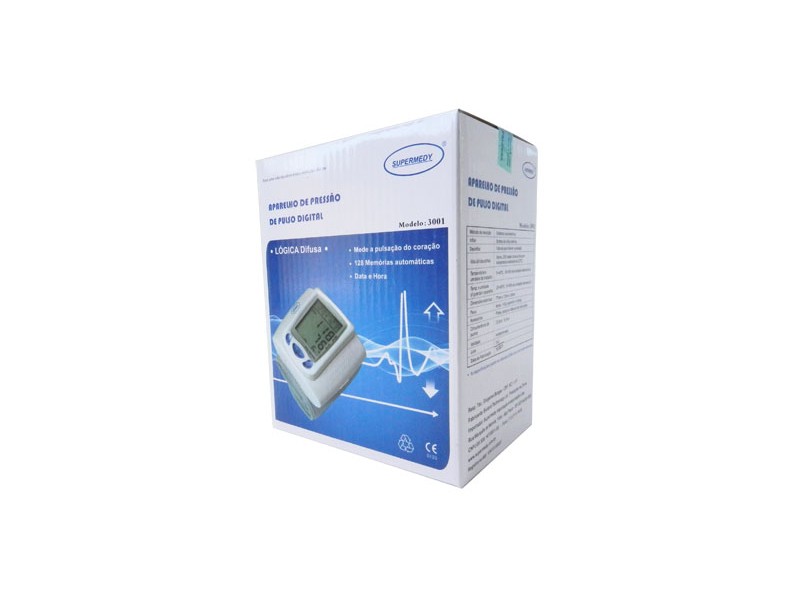 Aparelho Medidor de Pressão De Pulso Digital Automático Supermedy 3001