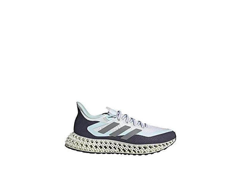 adidas Tênis de corrida feminino, Branco nuvem, prata, metálico/quase B, 36