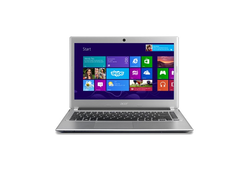 Notebook Acer Aspire Intel Core i3 2317U 2ª Geração 4 GB 500 GB Touchscreen 14" Intel HD Graphics 4000 Windows 8