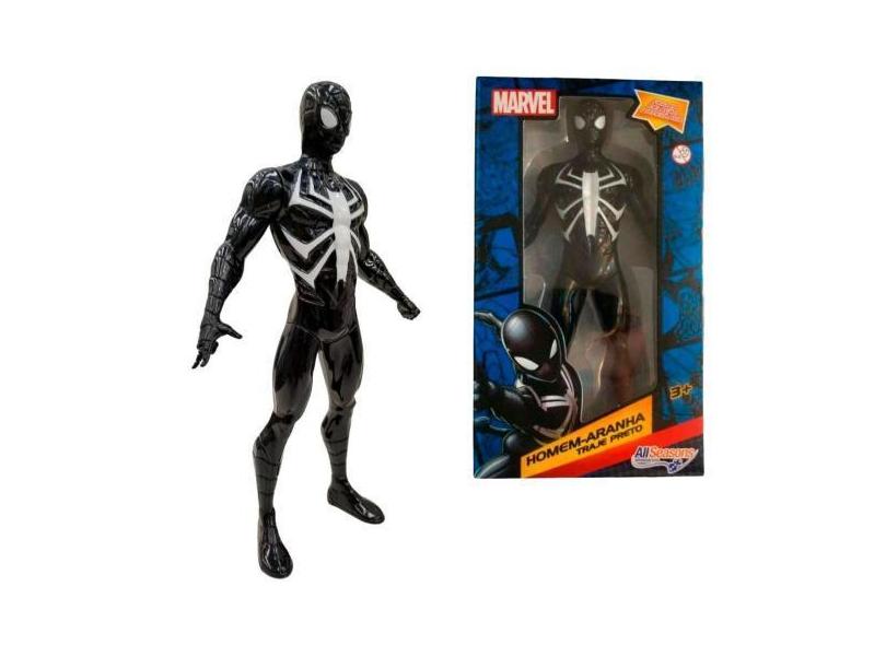 Boneco Homem Aranha Preto 22cm Articulado Brinquedo Marvel Avengers Fi ...