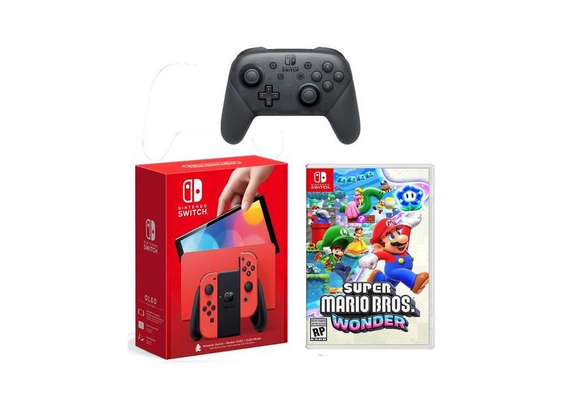 Console Nintendo Switch 64GB Bundle Super Mario Bros Wonder