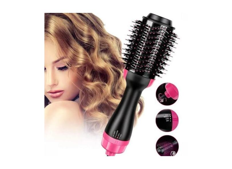 Escova 2 em 1 Alisadora e Secadora Com Cabo Giratorio Hair Styler 110v