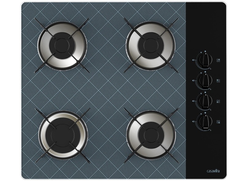 Cooktop Casavitra Excellence 4 Bocas Acendimento Superautomático Rápido 4
